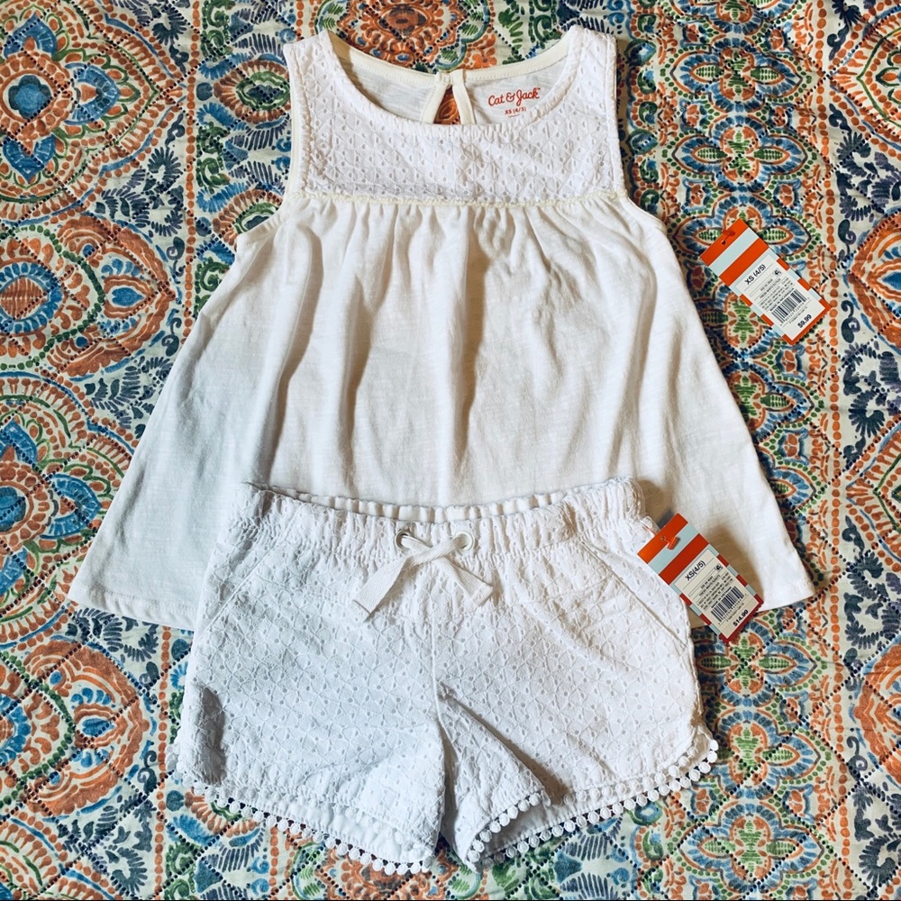 Cat & Jack | Matching Ditsy Eyelet Summer Set